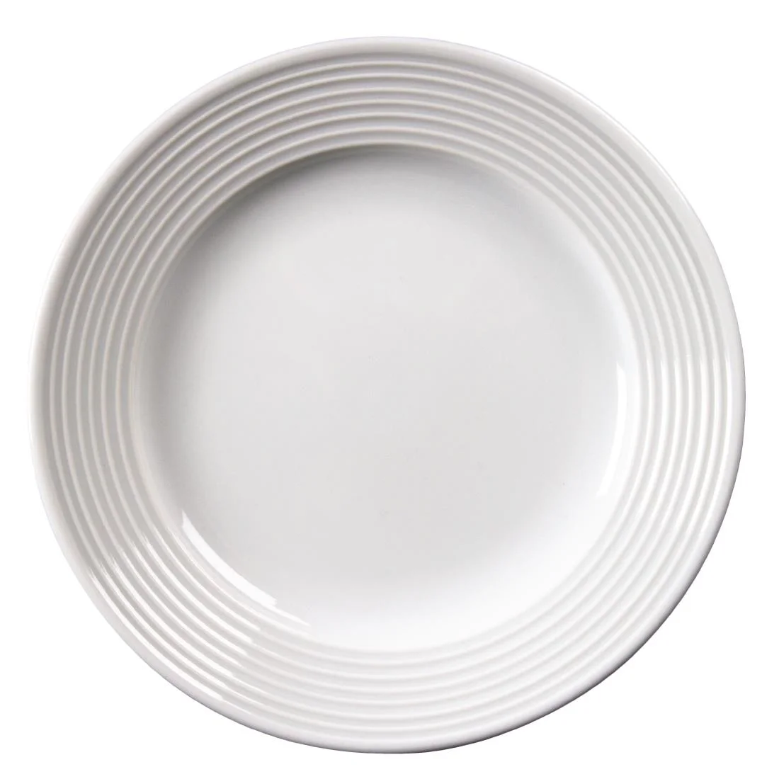 Olympia Linear Wide Rimmed Plates 150mm - Image 2