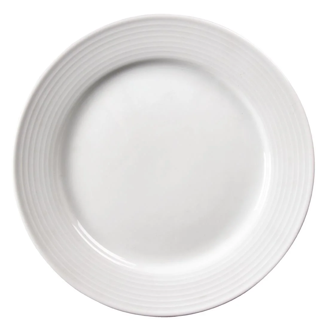Olympia Linear Wide Rimmed Plates 250mm - Image 2