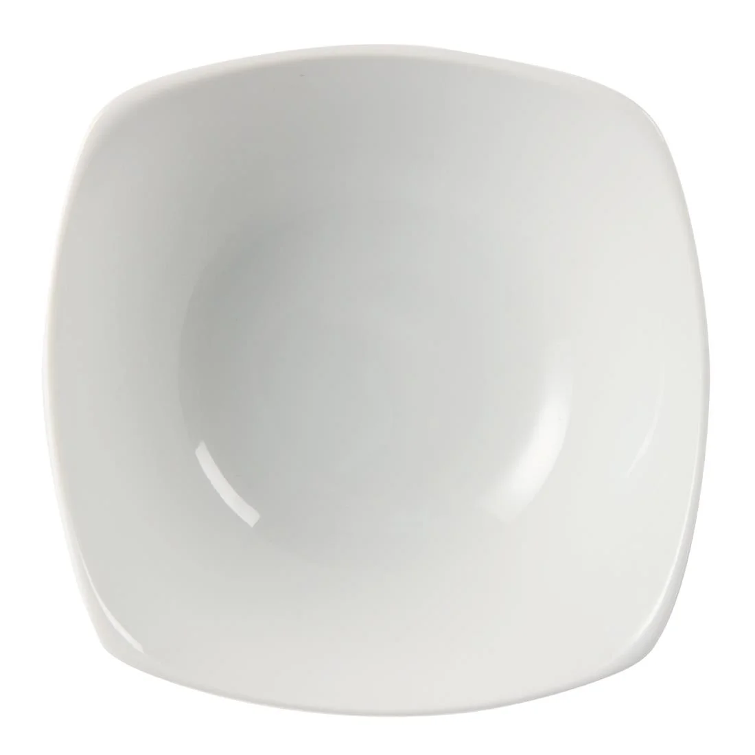 Olympia Whiteware Rounded Square Bowls 140mm - Image 3
