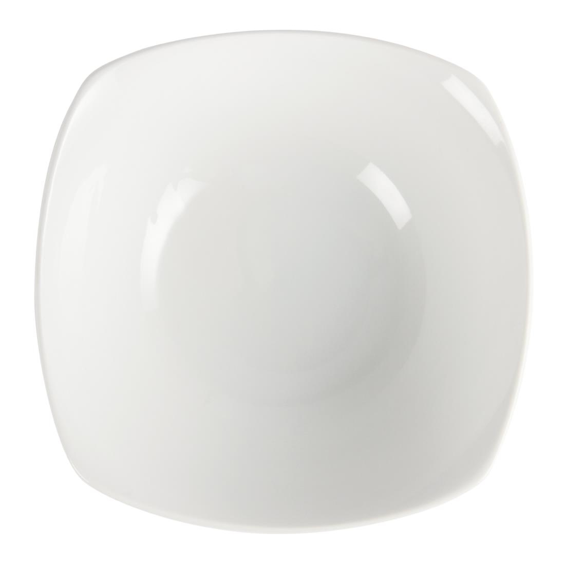 Olympia Whiteware Rounded Square Bowls 180mm