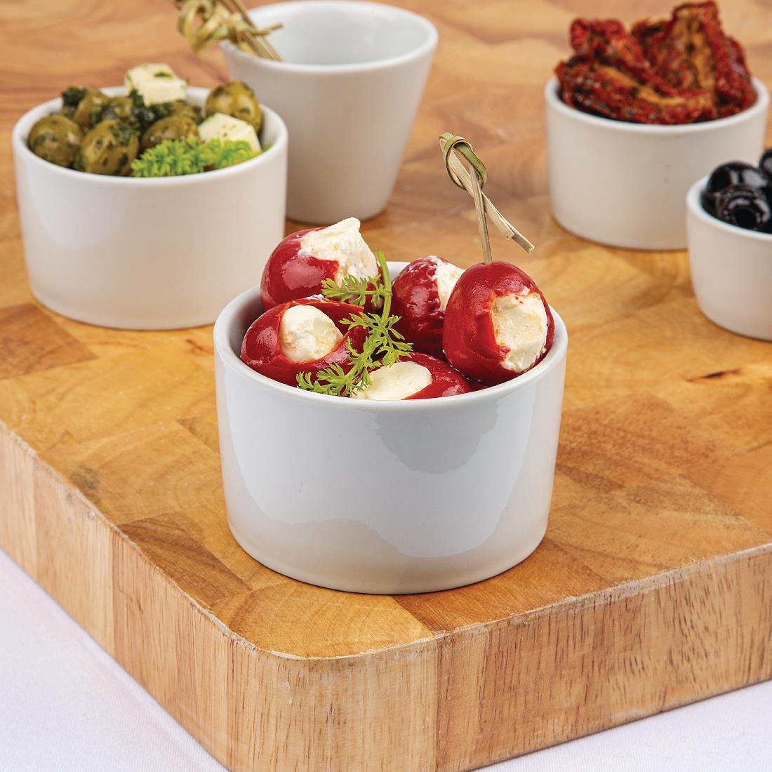 Olympia Whiteware Contemporary Ramekins 90mm