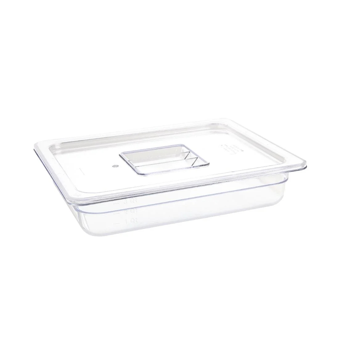 Vogue Polycarbonate 1/2 Gastronorm Container 65mm Clear - Image 3