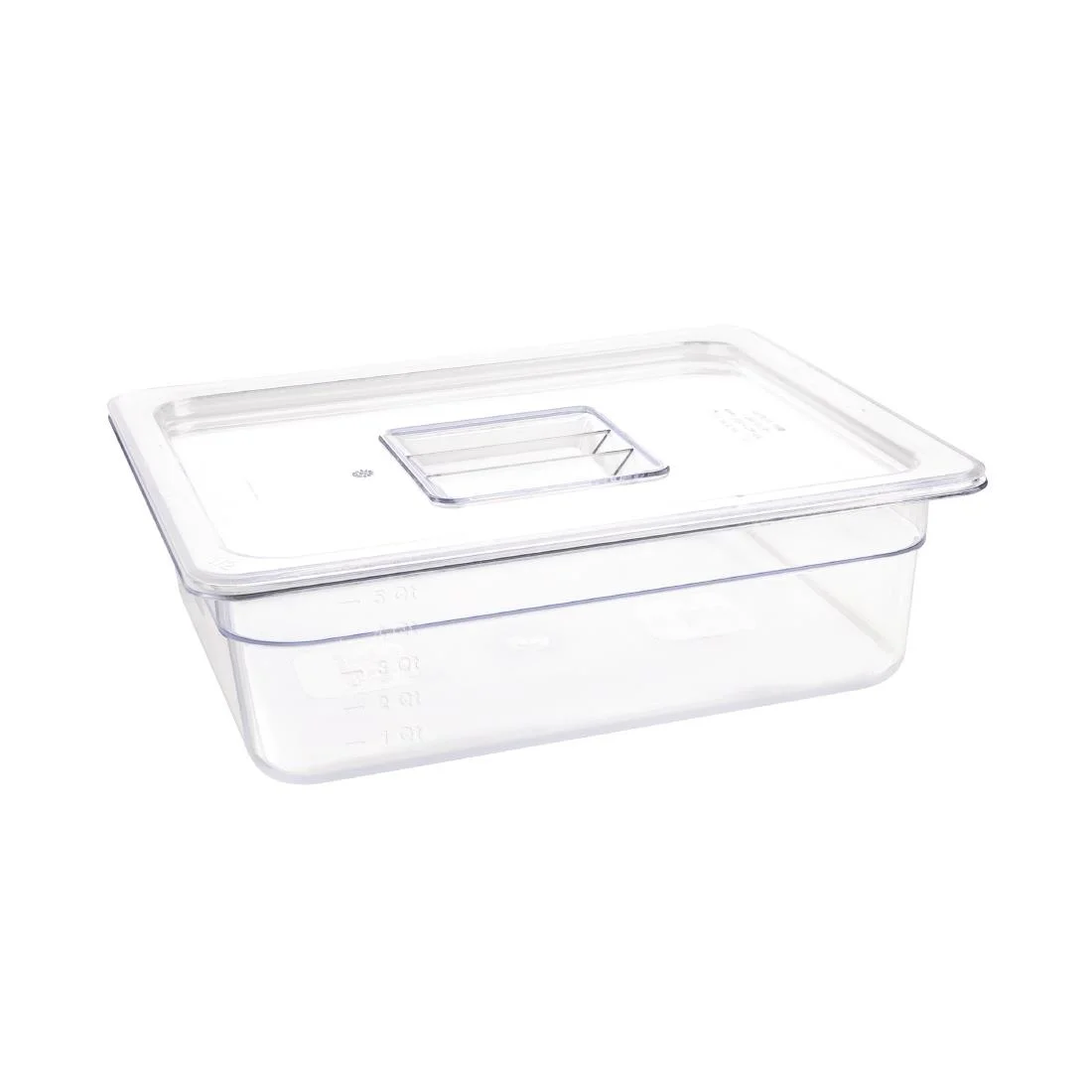Vogue ABS Gastronorm Tray Clear GN 1/2 100mm - Image 3