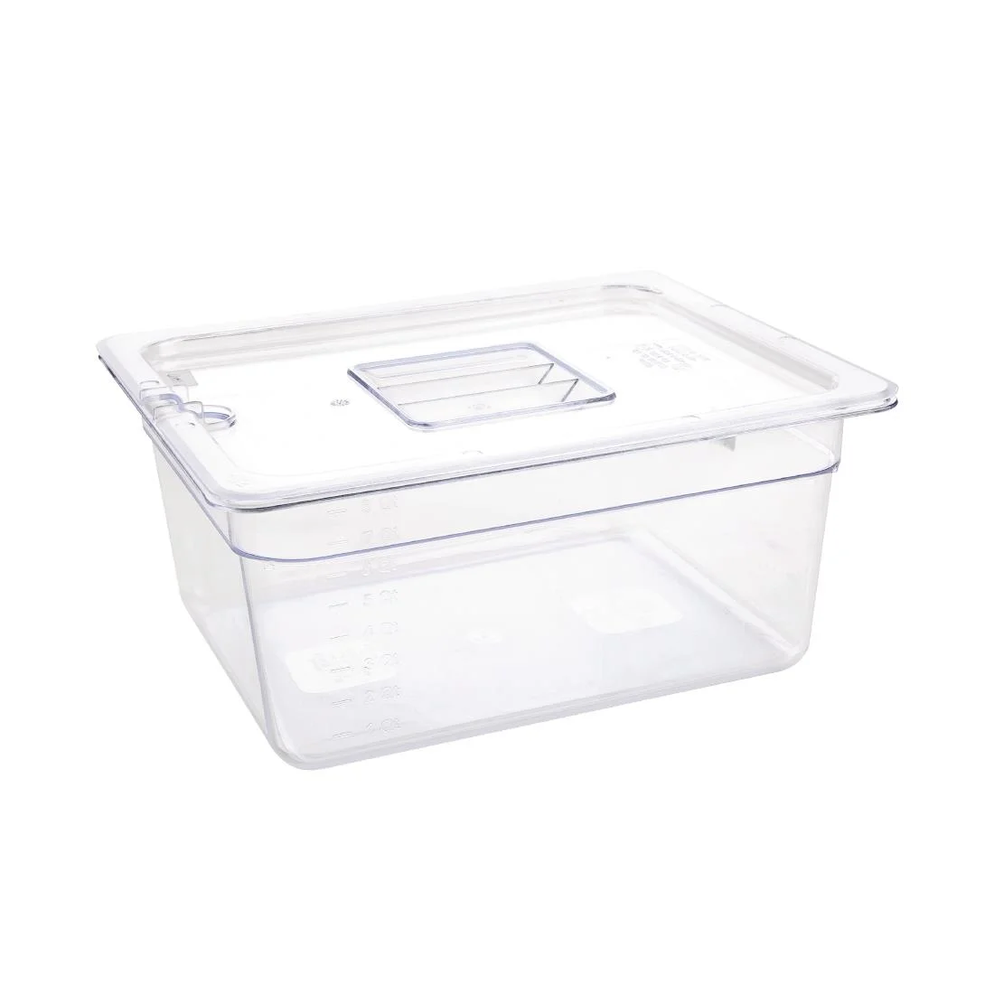 Vogue Polycarbonate 1/2 Gastronorm Container 150mm Clear - Image 4