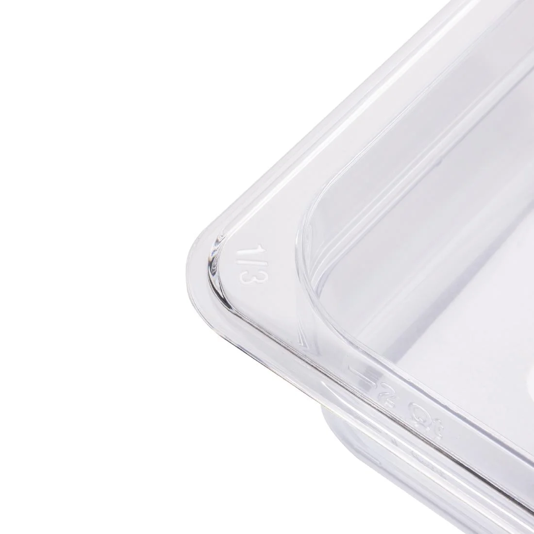 Vogue ABS Gastronorm Tray Clear GN 1/3 100mm - Image 5