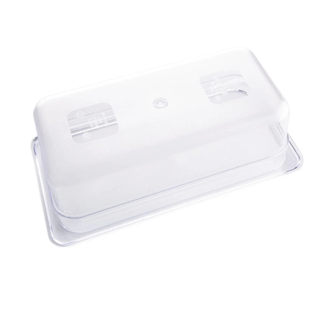 Vogue ABS Gastronorm Tray Clear GN 1/3 100mm - Image 6