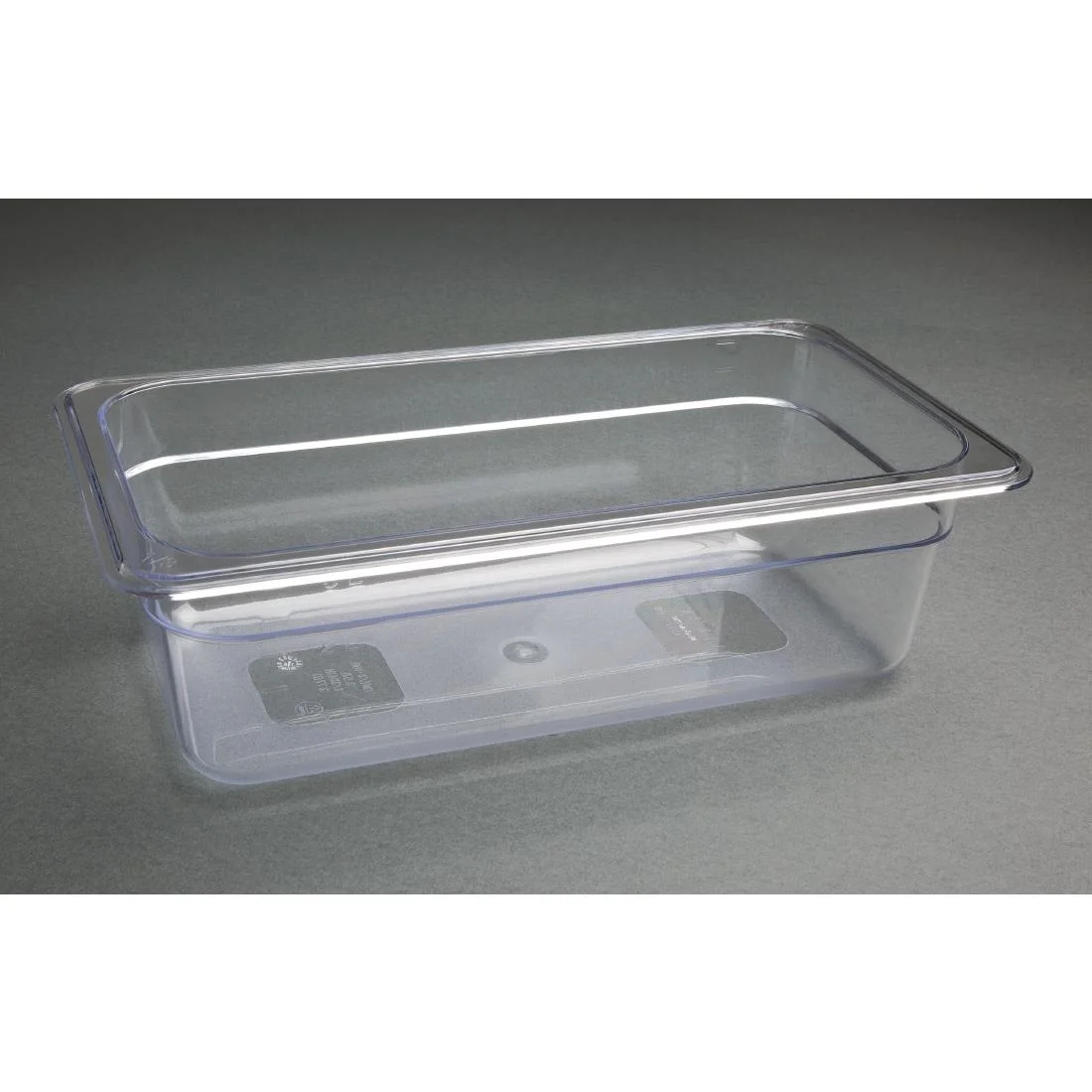 Vogue ABS Gastronorm Tray Clear GN 1/3 100mm - Image 7