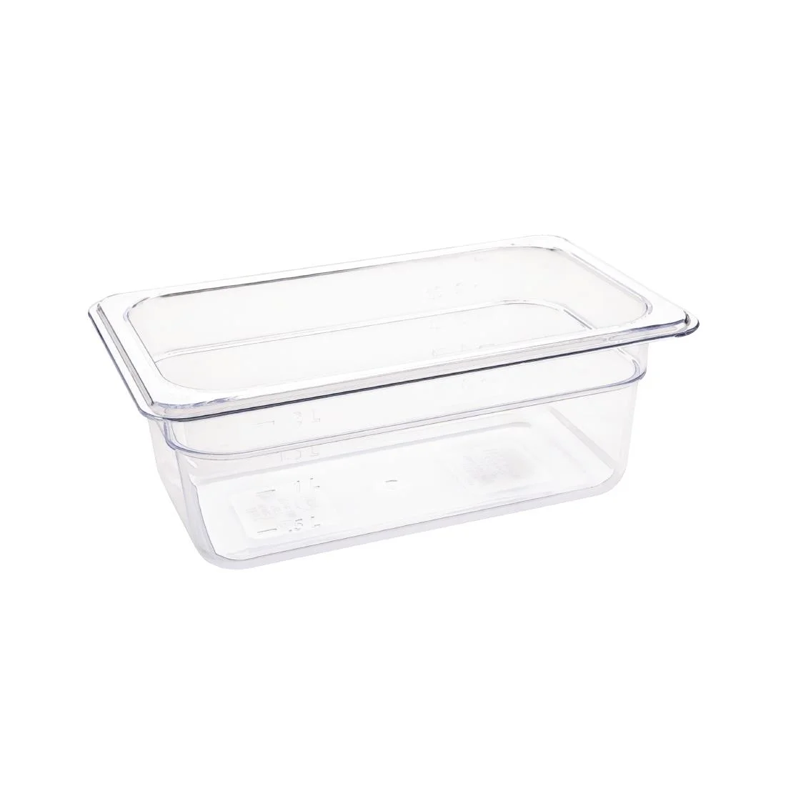 Vogue ABS Gastronorm Tray Clear GN 1/4 100mm