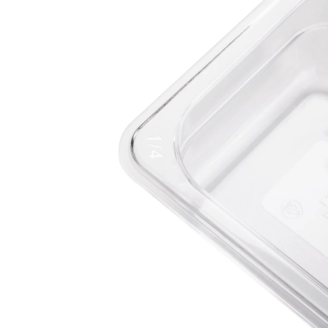Vogue Polycarbonate 1/4 Gastronorm Container 100mm Clear - Image 5