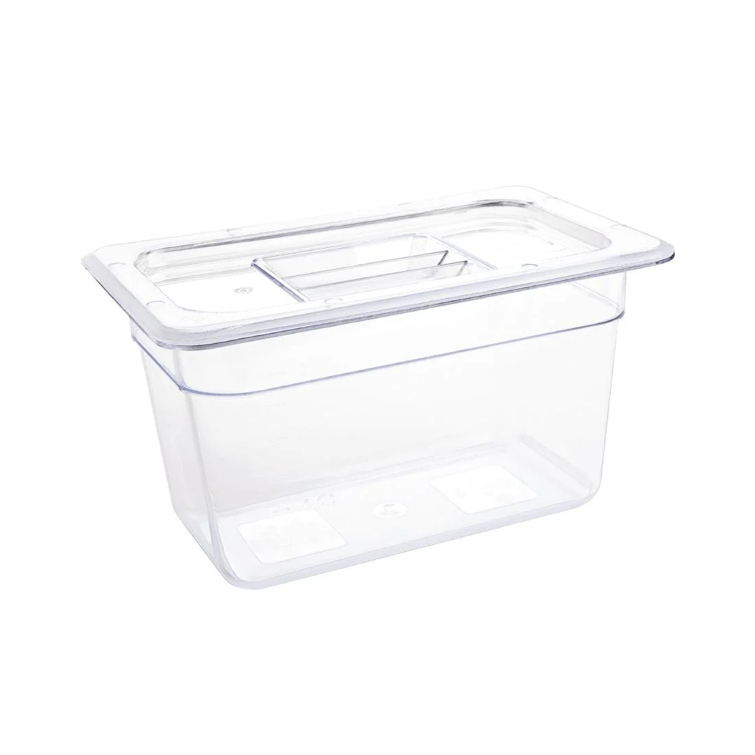 Vogue Polycarbonate 1/4 Gastronorm Container 150mm Clear - Image 3