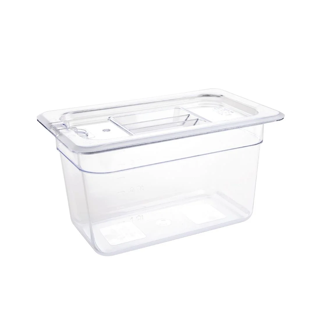 Vogue Polycarbonate 1/4 Gastronorm Container 150mm Clear - Image 4