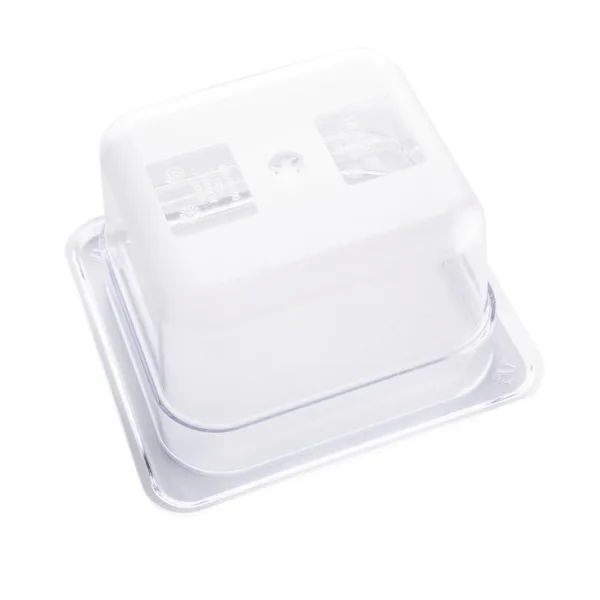Vogue Polycarbonate 1/6 Gastronorm Container 100mm Clear