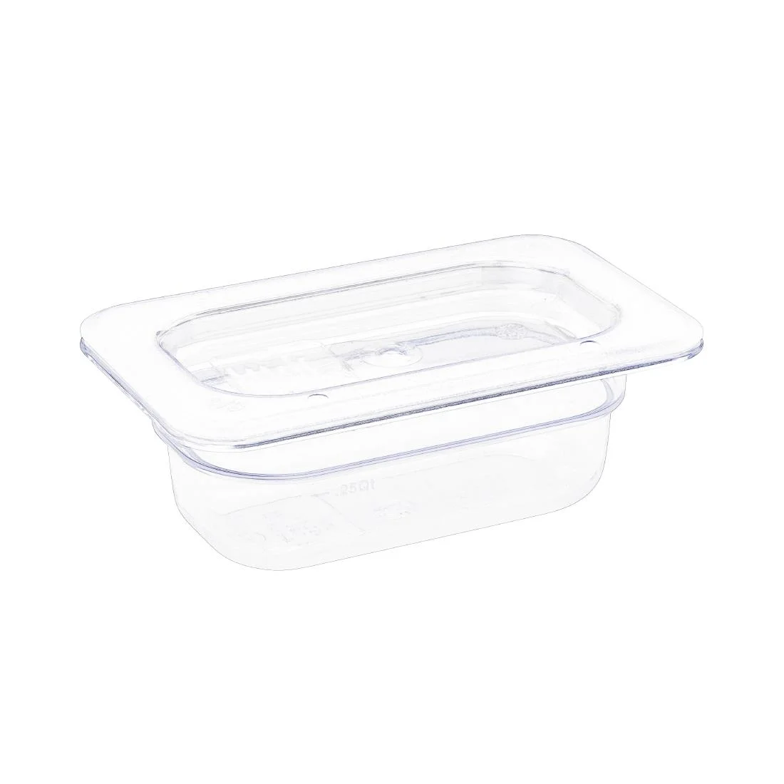 Vogue ABS Gastronorm Tray Clear GN 1/9 65mm - Image 3
