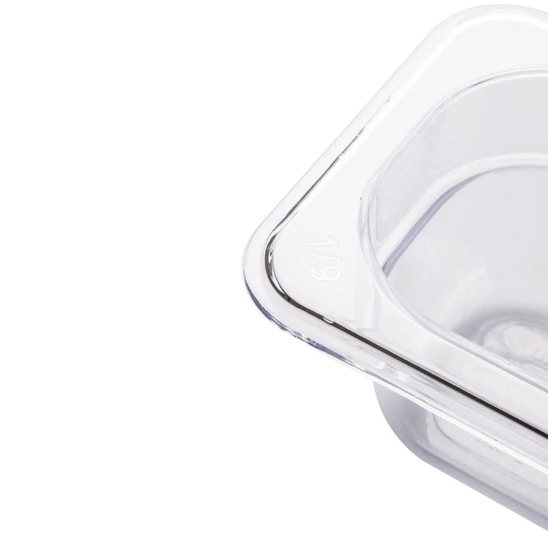 Vogue ABS Gastronorm Tray Clear GN 1/9 65mm - Image 4