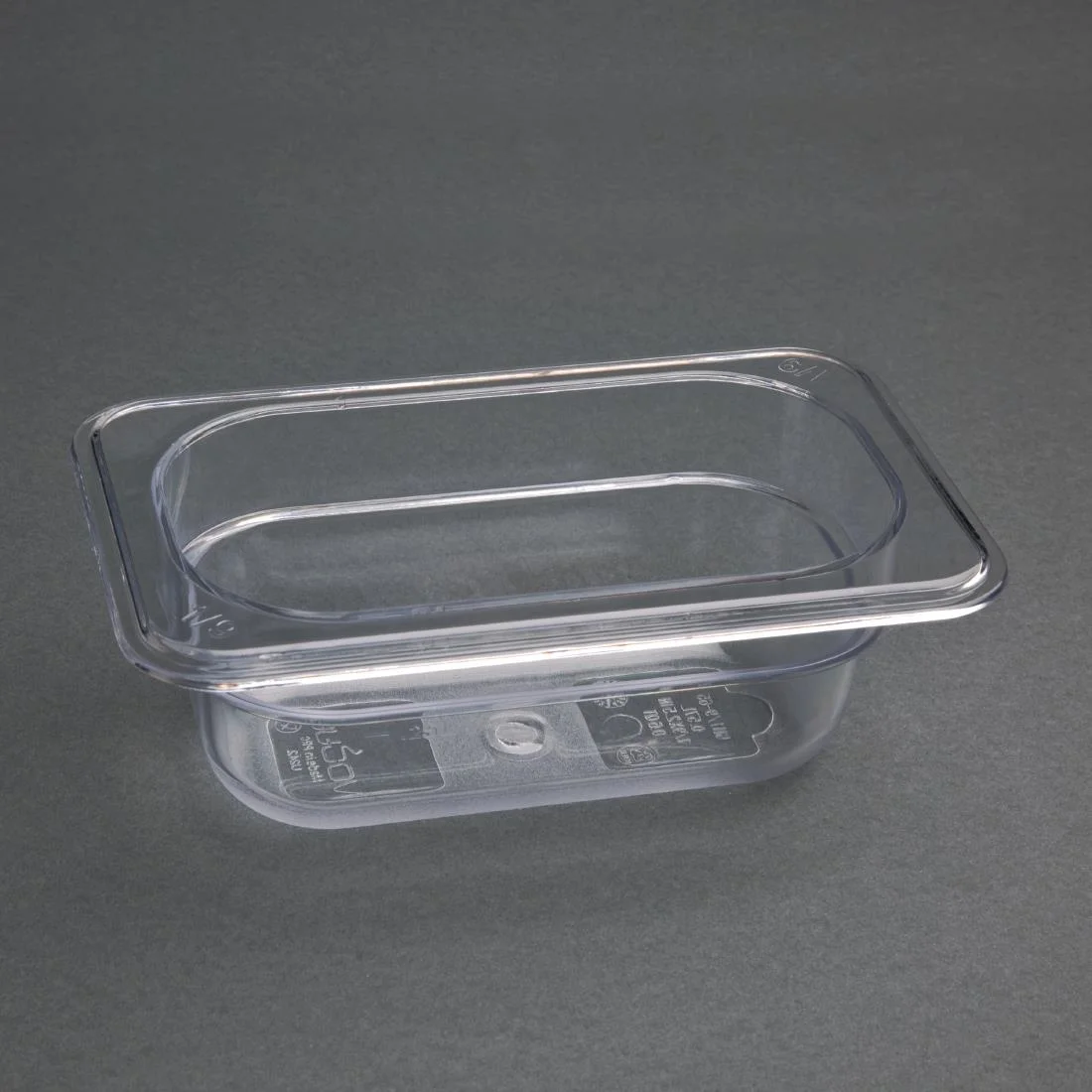 Vogue ABS Gastronorm Tray Clear GN 1/9 65mm - Image 6