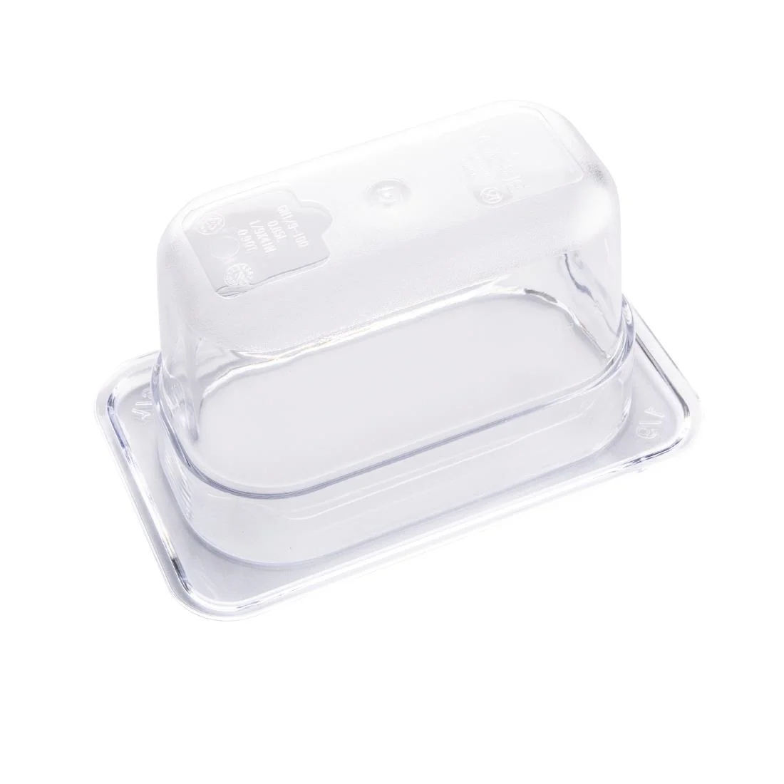 Vogue ABS Gastronorm Tray Clear GN 1/9 100mm - Image 5