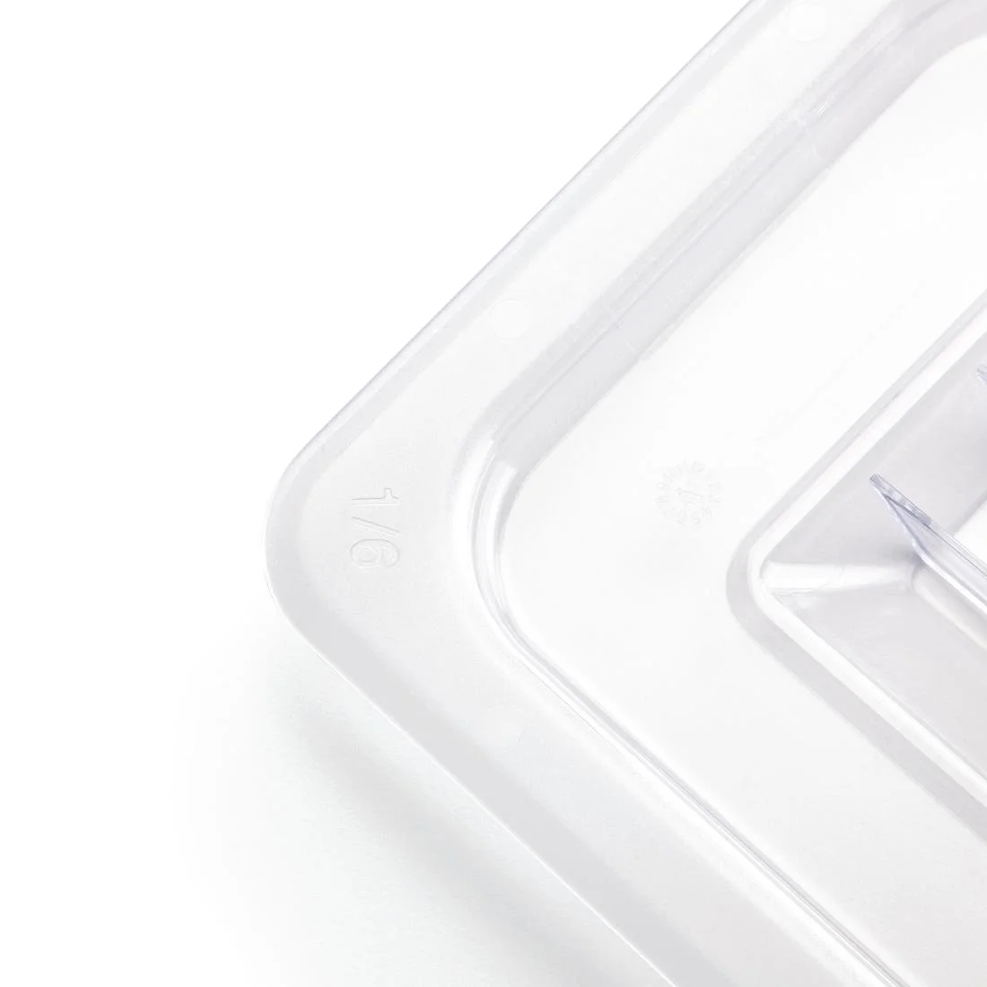 Vogue Polycarbonate 1/6 Gastronorm Lid Clear - Image 3