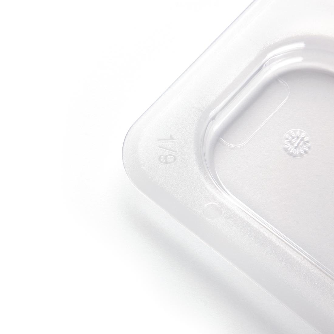 Vogue Polycarbonate 1/9 Gastronorm Lid Clear