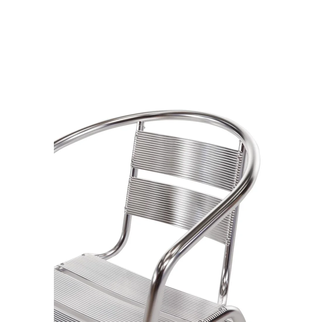 Bolero Aluminium Stacking Chairs (Pack of 4) - Image 3