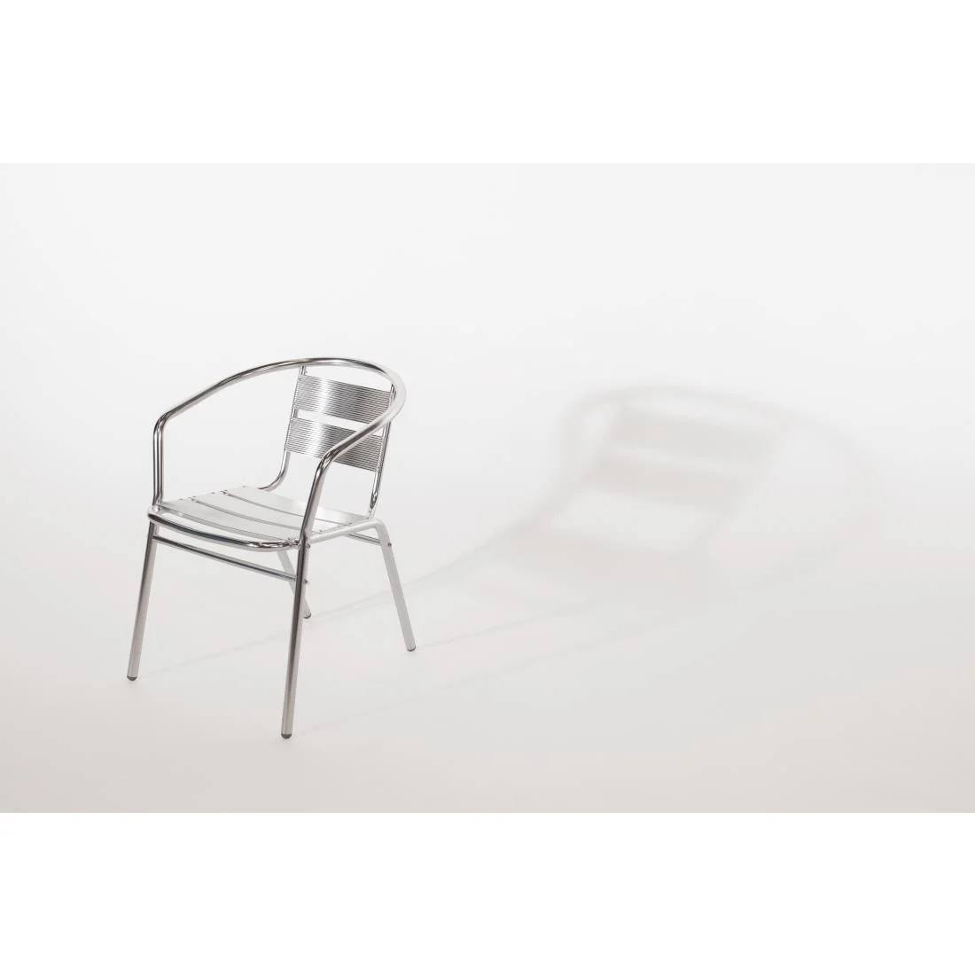 Bolero Aluminium Stacking Chairs (Pack of 4) - Image 8