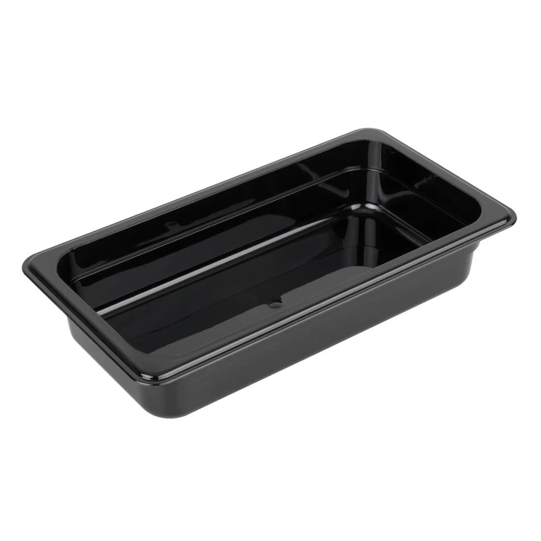 Vogue Polycarbonate 1/3 Gastronorm Container 65mm Black
