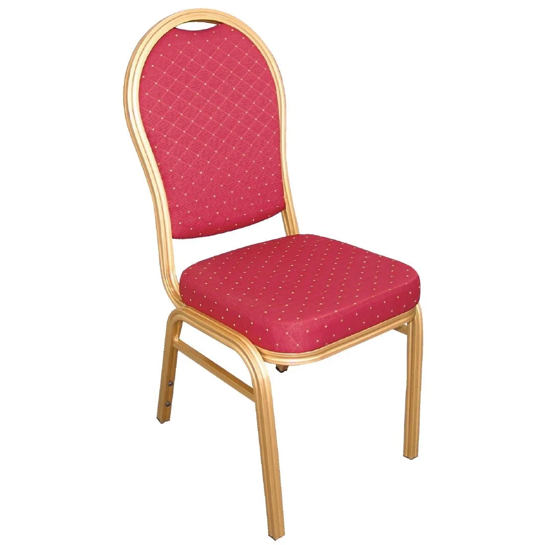 Bolero Aluminium Arched Back Banquet Chairs Red (Pack of 4)