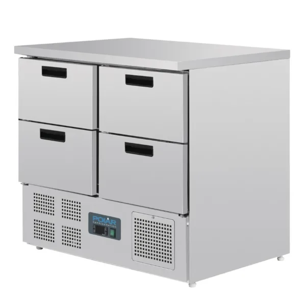 Polar 4 Drawer Compact Counter Fridge 240 Ltr