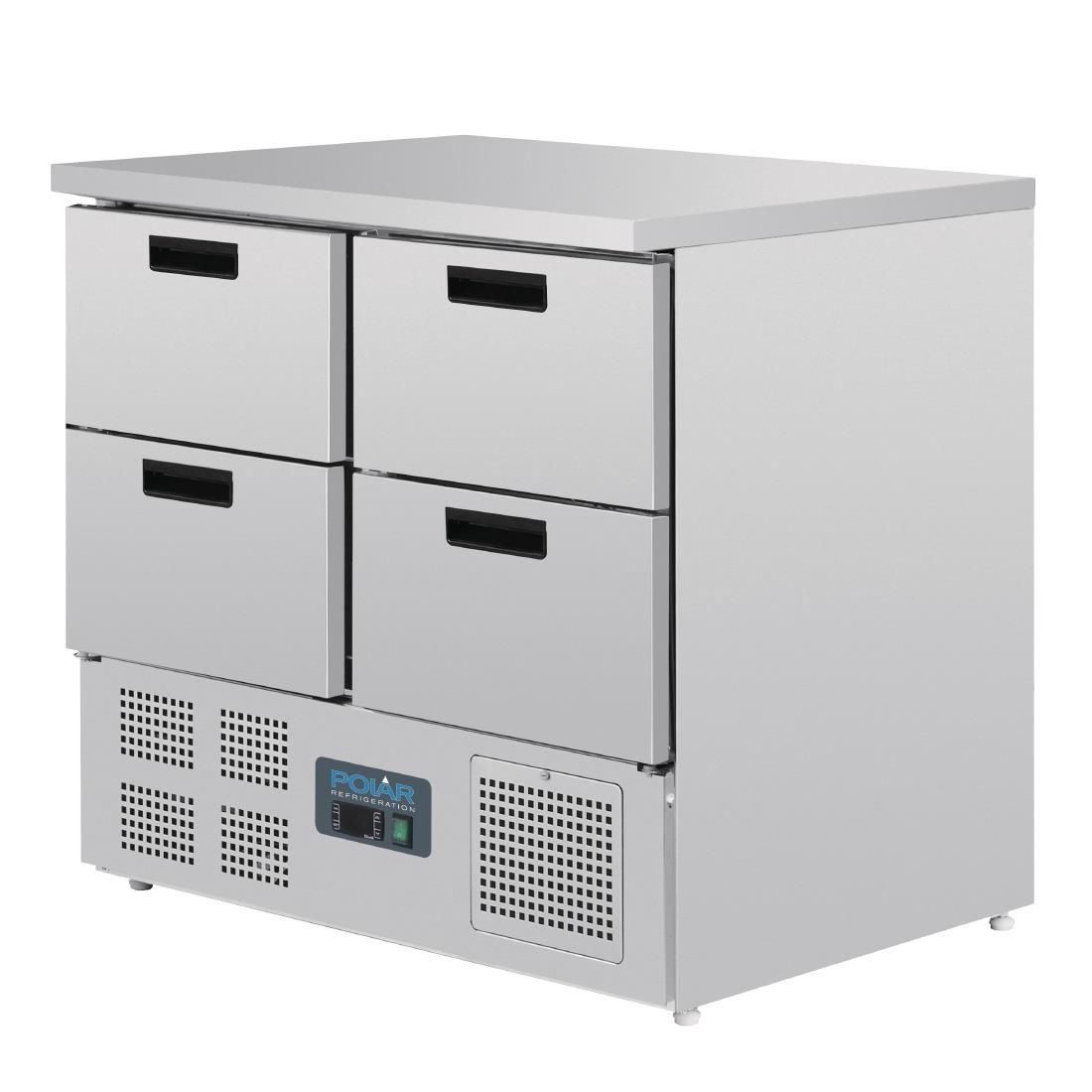 Polar 4 Drawer Compact Counter Fridge 240 Ltr