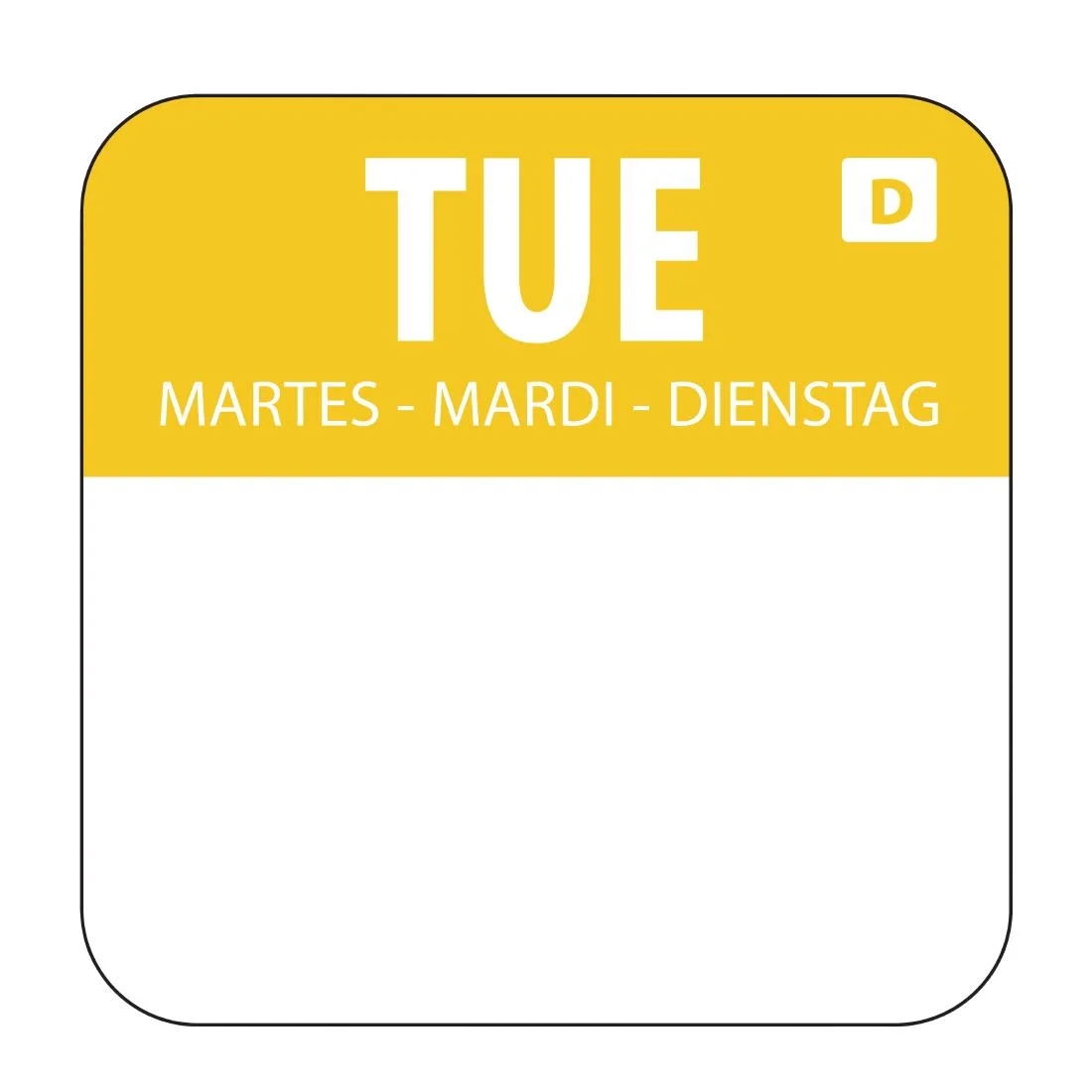 Dissolvable Food Rotation Labels Tuesday
