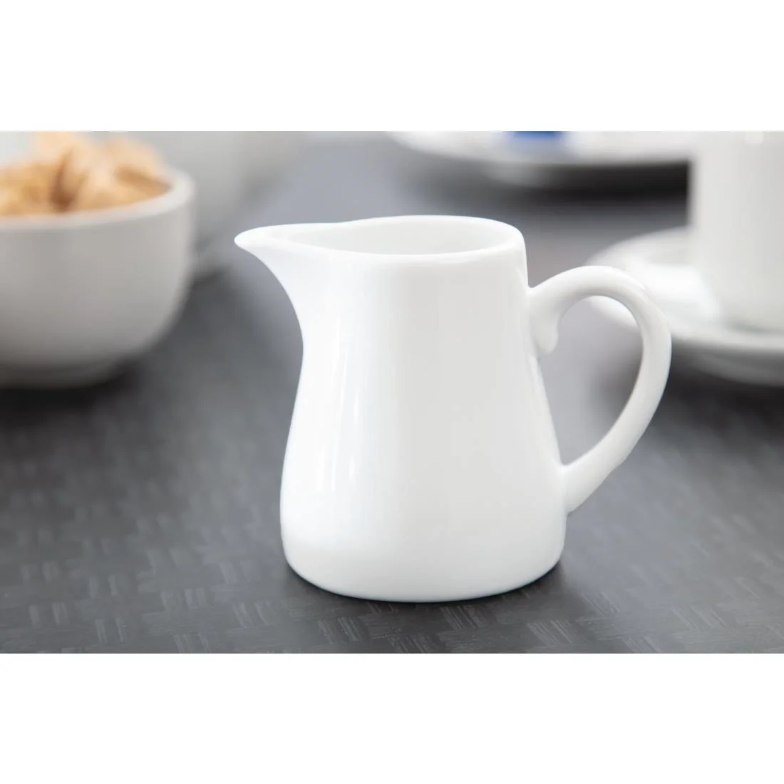 Olympia Whiteware Cream and Milk Jugs 170ml 6oz - Image 8
