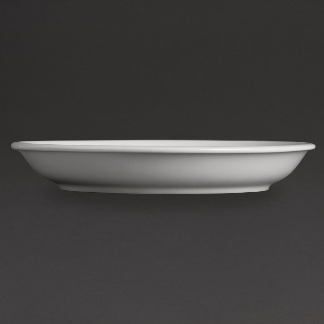 Olympia Whiteware Cappuccino Saucers 180mm