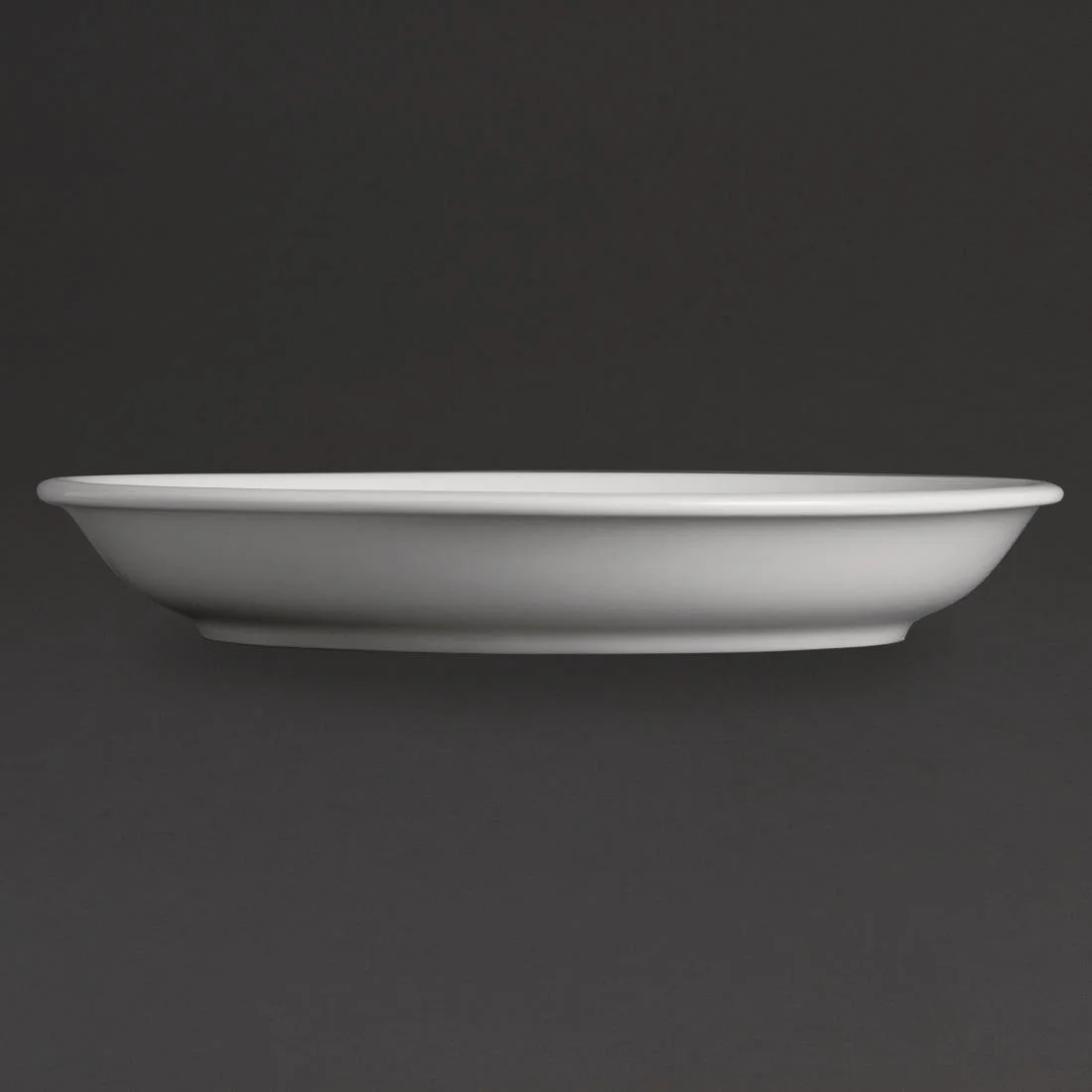 Olympia Whiteware Cappuccino Saucers 180mm - Image 3