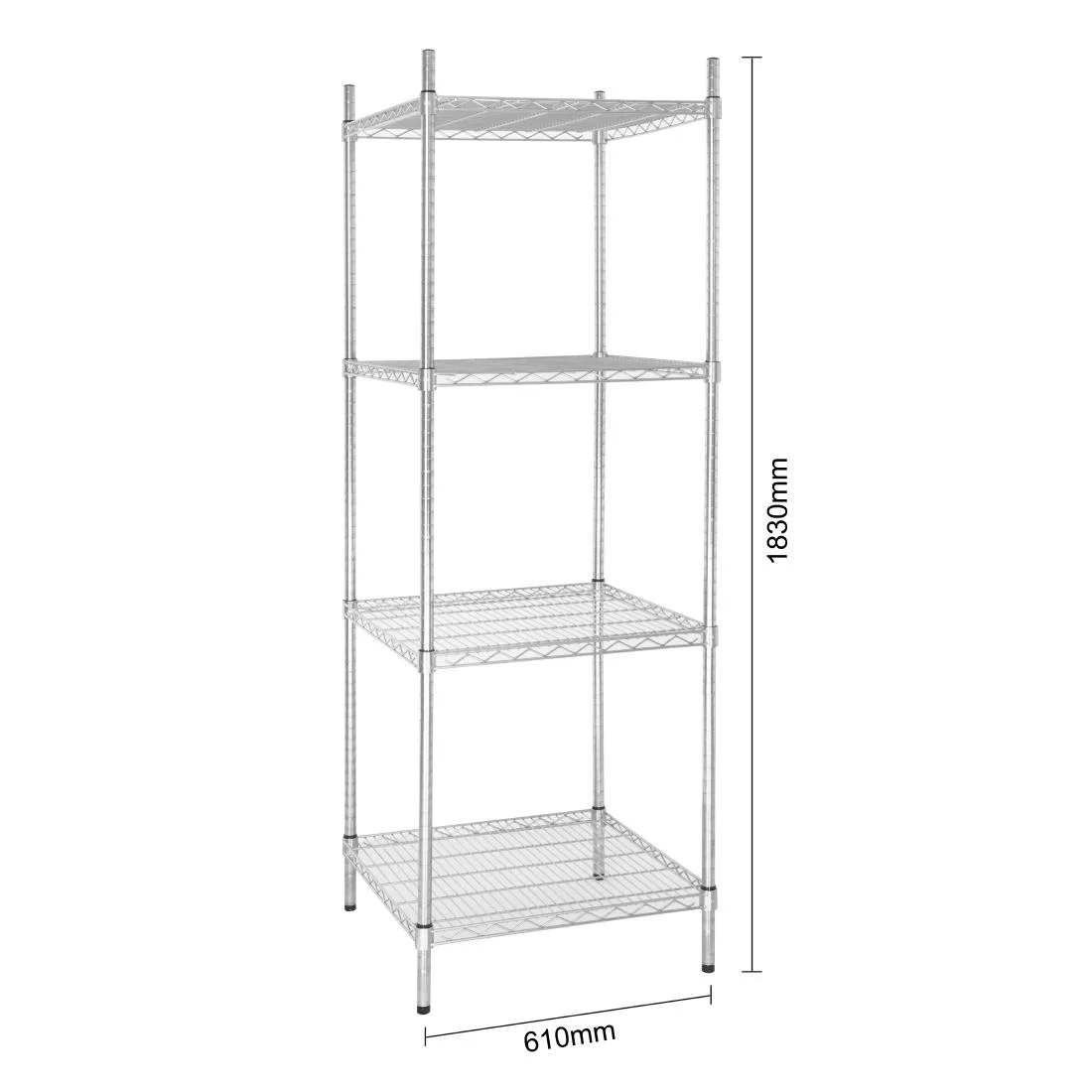 Vogue 4 Tier Wire Tower Unit 610x610mm - Image 6