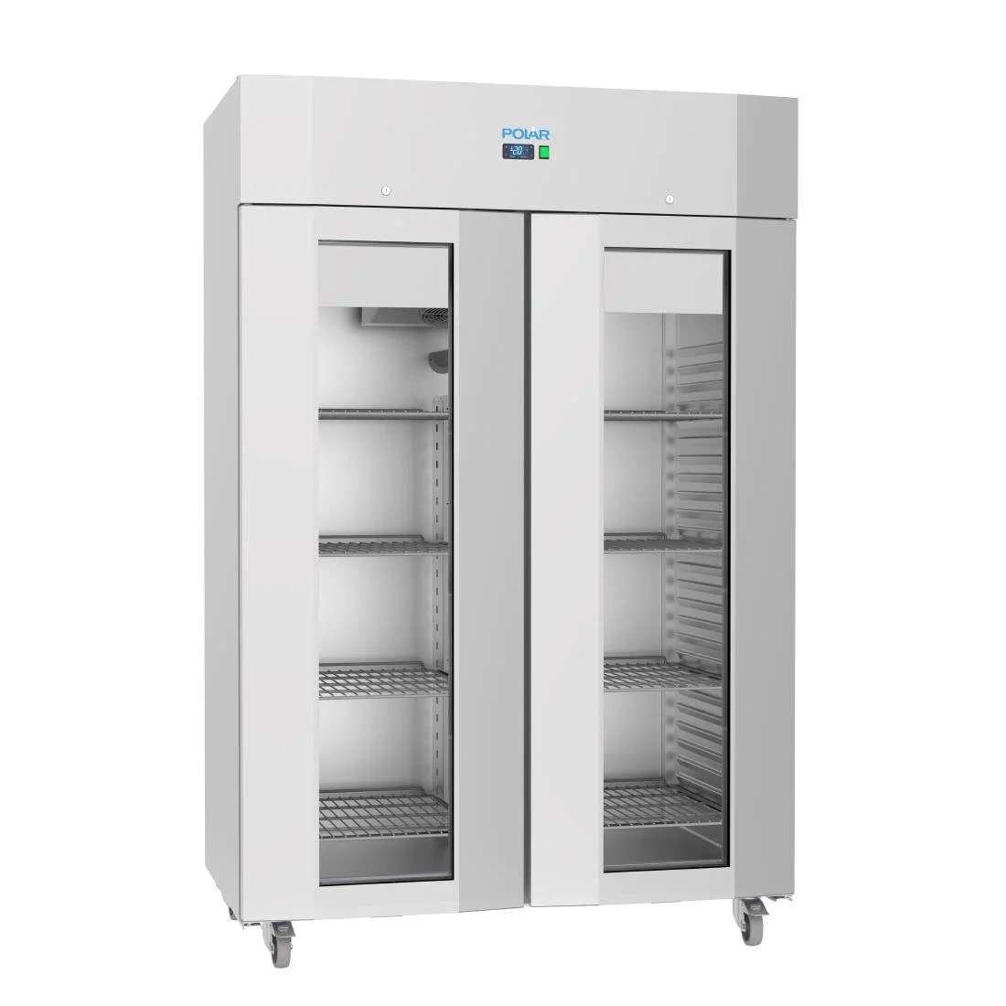 Polar U-Series Energy Efficient Double Glass Door Upright Storage/Display Fridge - Image 1