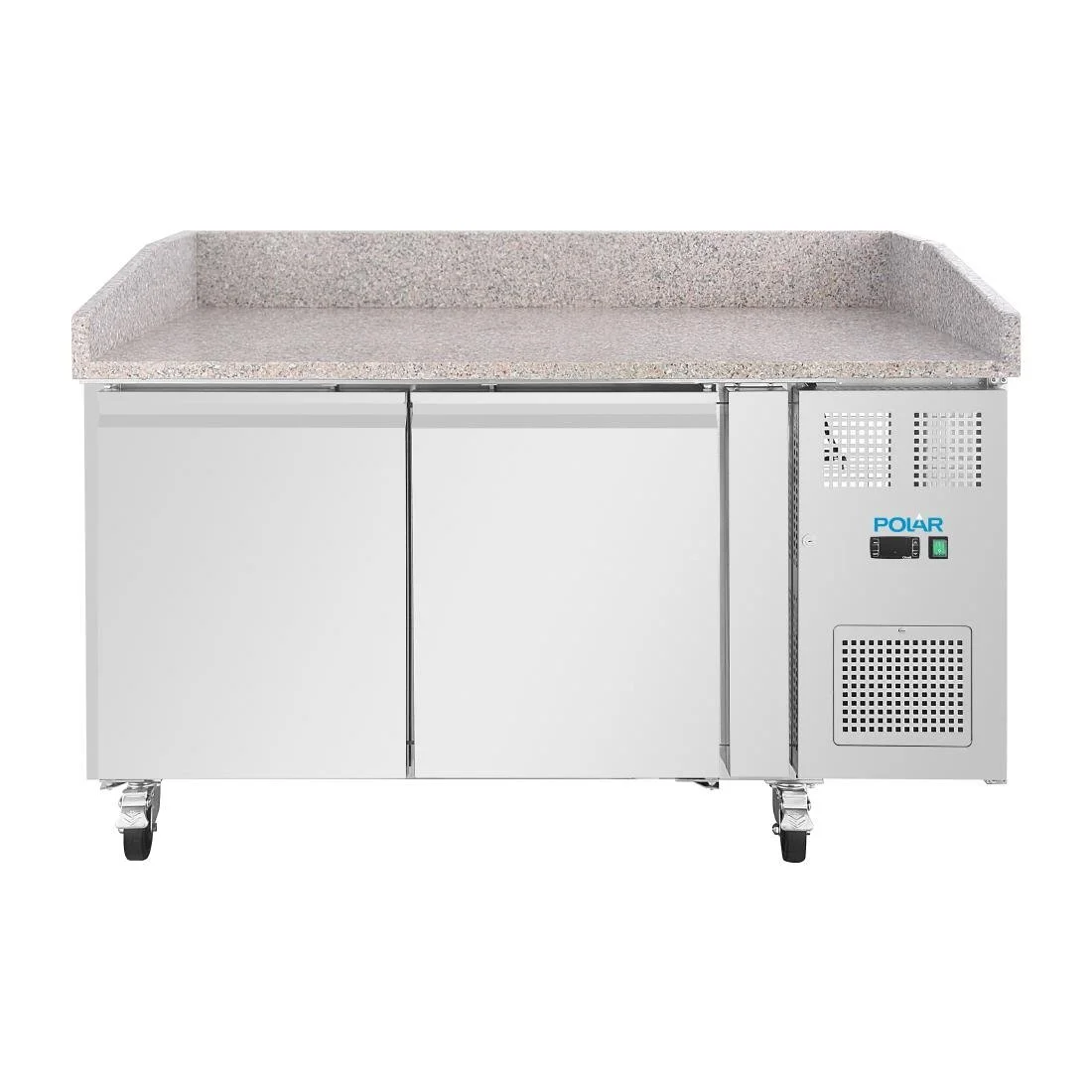 Polar U-Series Double Door Pizza Counter with Granite Top 428Ltr - Image 2