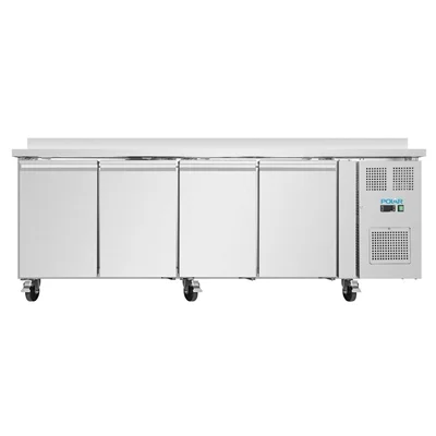 Polar U-Series Four Door Counter Fridge with Upstand 553Ltr - Image 1