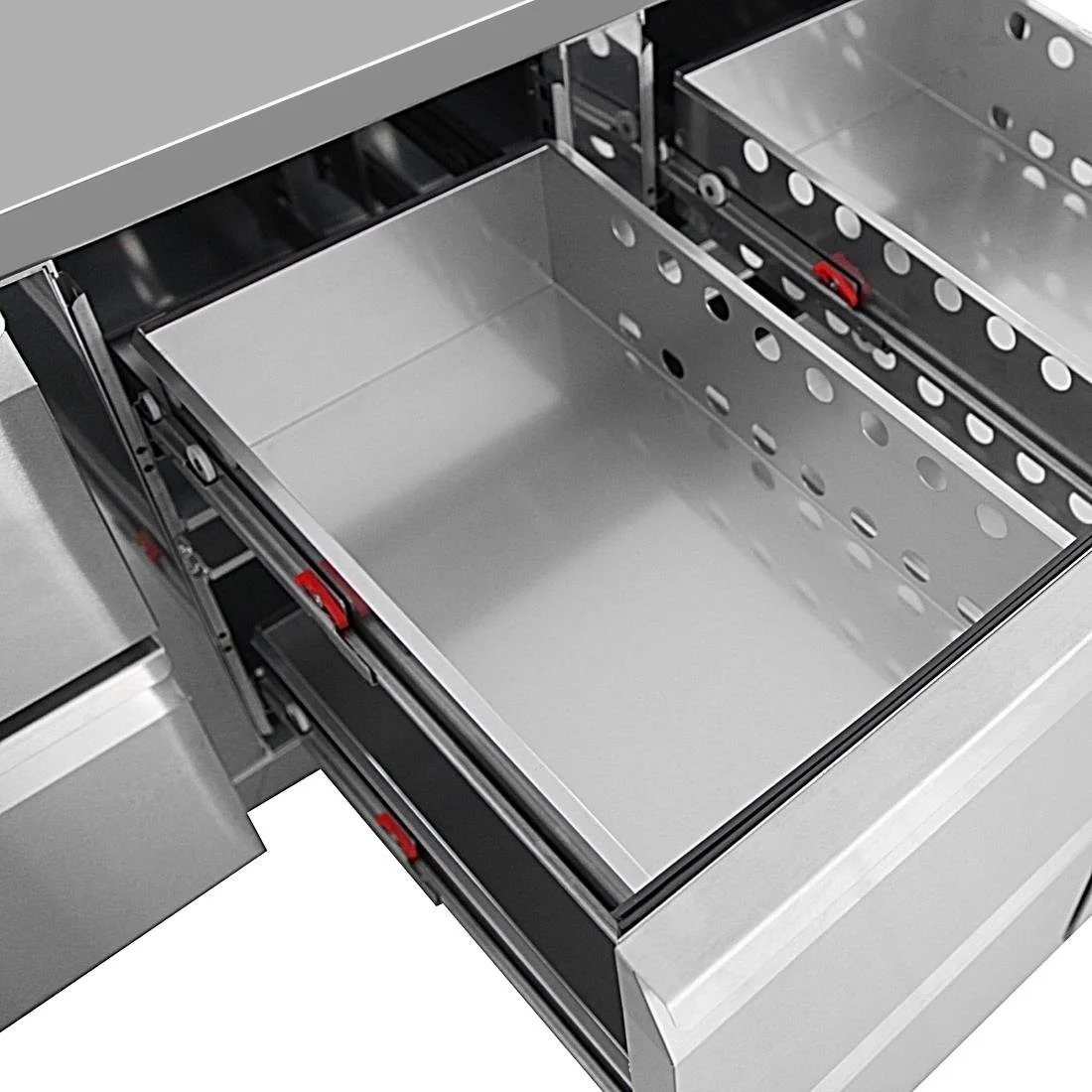 Polar U-Series Six Drawer Gastronorm Counter Fridge - Image 6