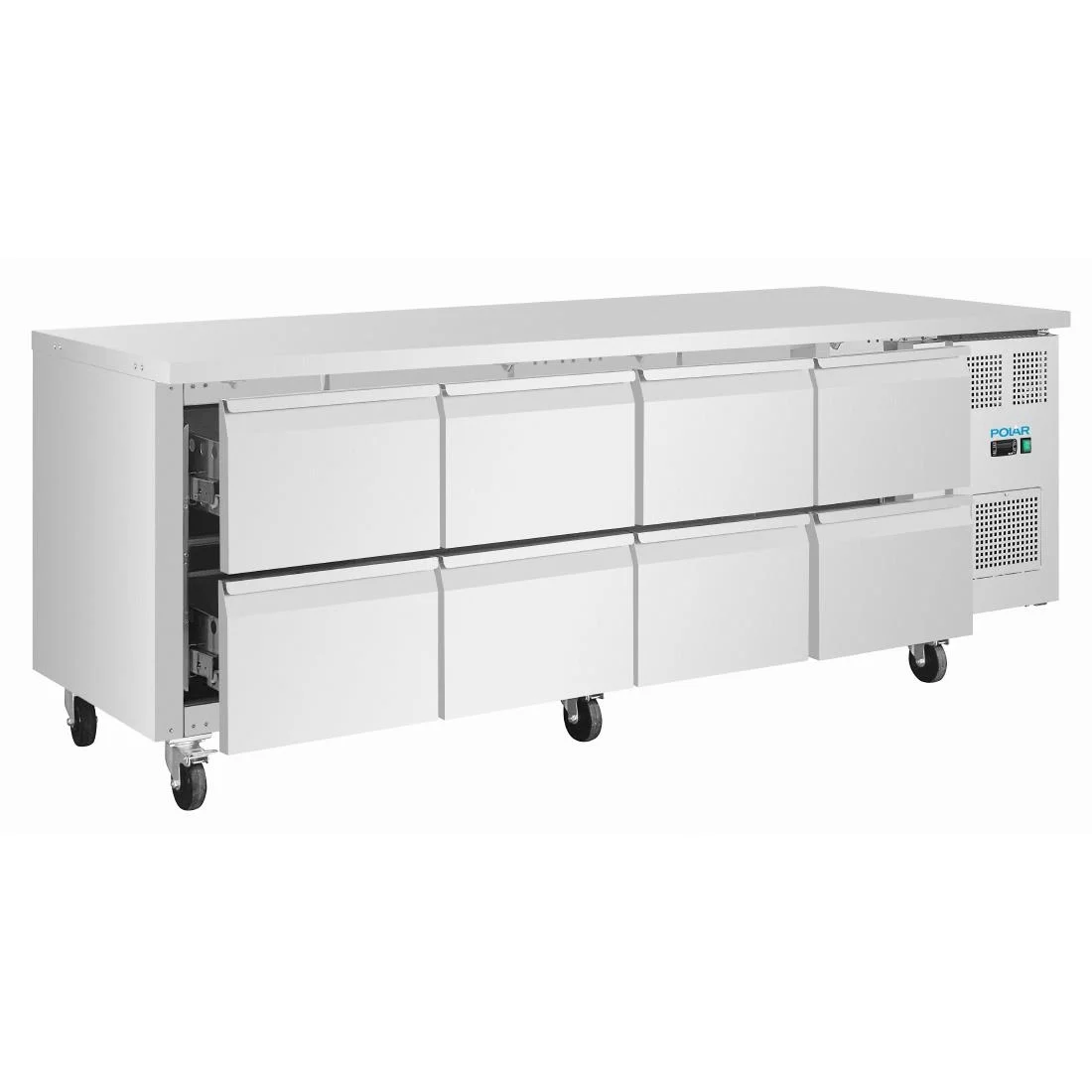 Polar U-Series Eight Drawer Gastronorm Counter Fridge - Image 4