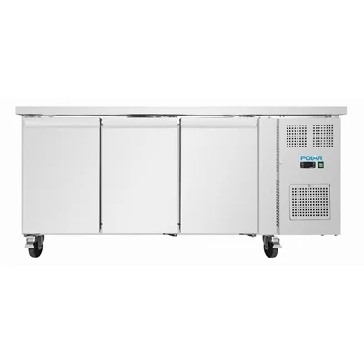 Polar U-Series Triple Door Slimline Counter Fridge 231Ltr - Image 1