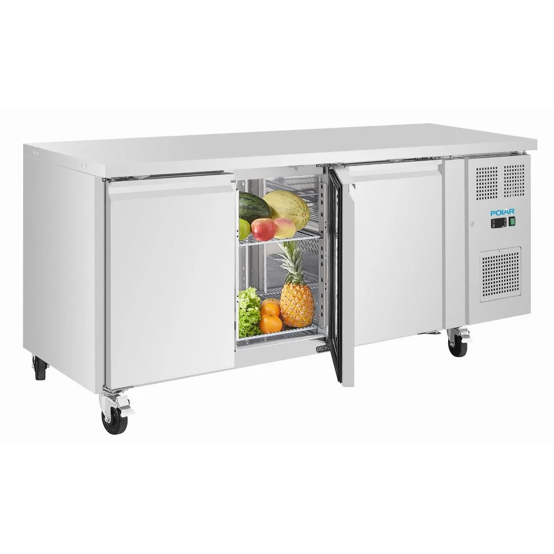 Polar U-Series Triple Door Slimline Counter Fridge 231Ltr - Image 4