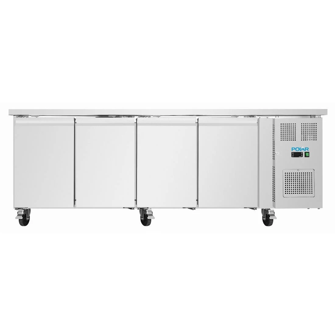 Polar U-Series Four Door Slimline Counter Fridge - Image 2