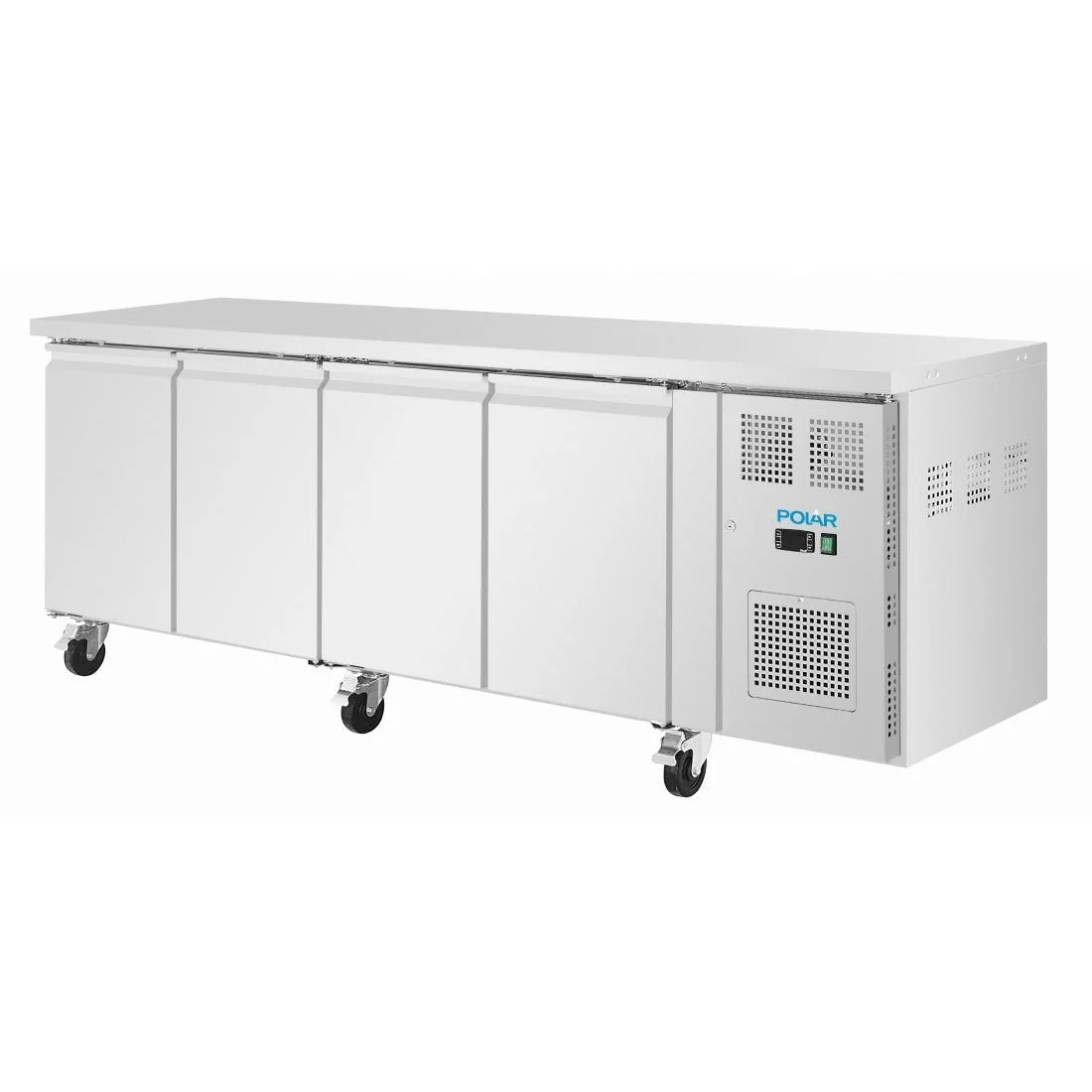 Polar U-Series Four Door Slimline Counter Fridge - Image 3