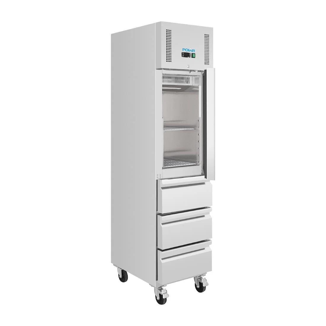 Polar G-Series Single Door & 3 Drawer Slimline GN Cabinet Refrigerator - Image 4