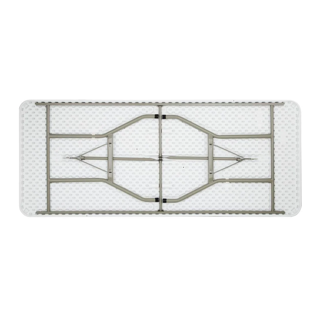 Bolero Rectangular Folding Table 6ft White - Image 4