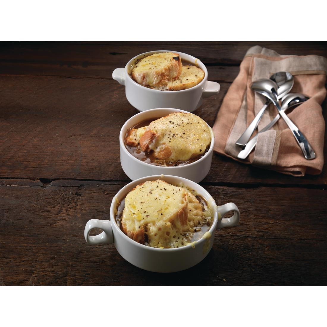 Steelite Simplicity White Lugged Stacking Soup Cups 285ml