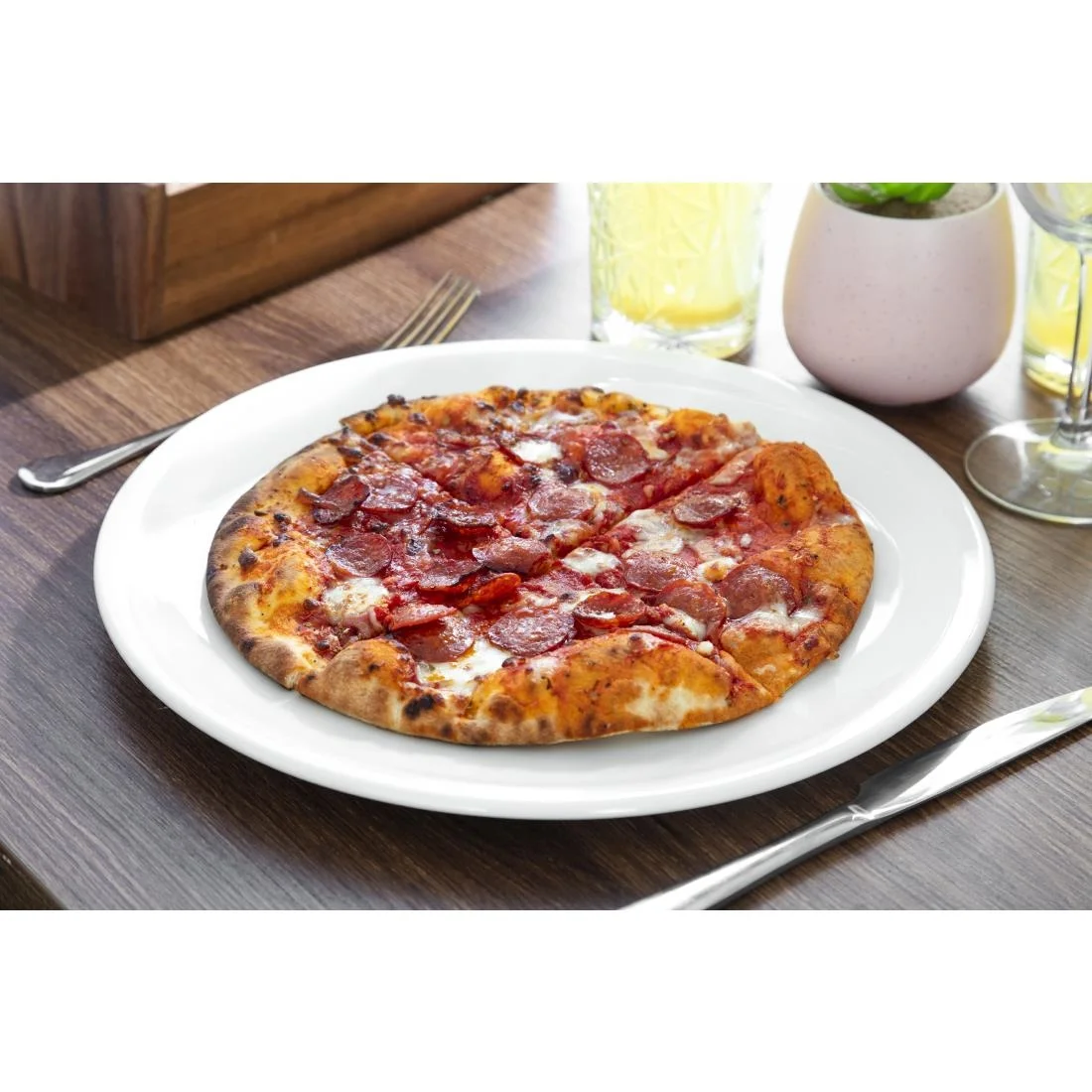 Steelite Simplicity White Pizza Plates 315mm - Image 5