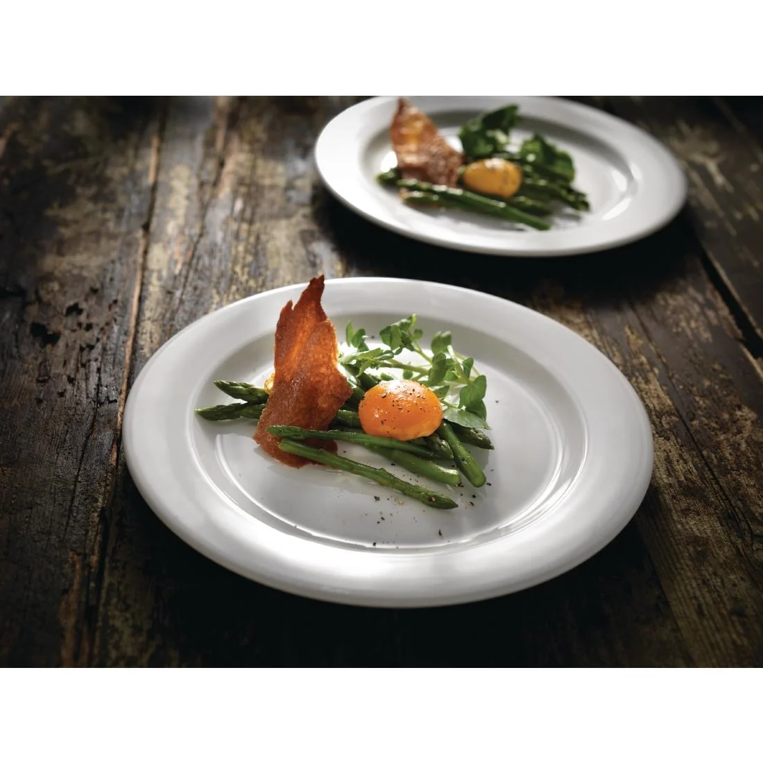 Steelite Monaco White Vogue Plates 255mm - Image 3