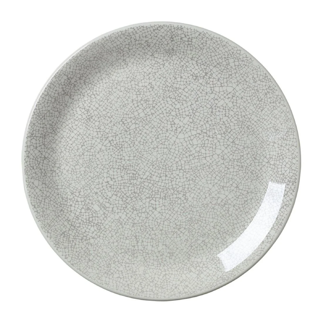 Steelite Ink Crackle Grey Coupe Plates 253mm (12 Pack)