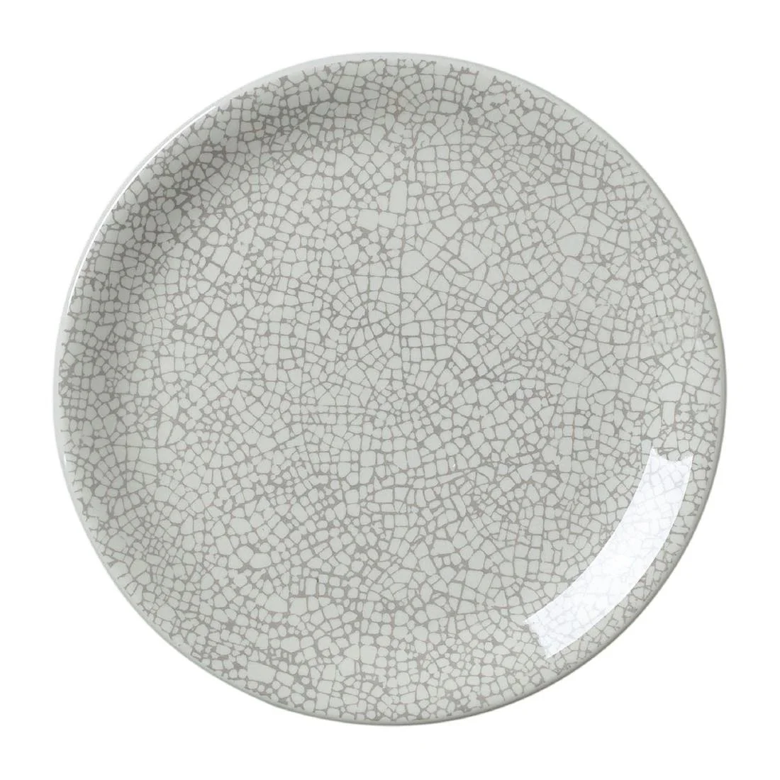 Steelite Ink Crackle Grey Coupe Plates 153mm (12 Pack)