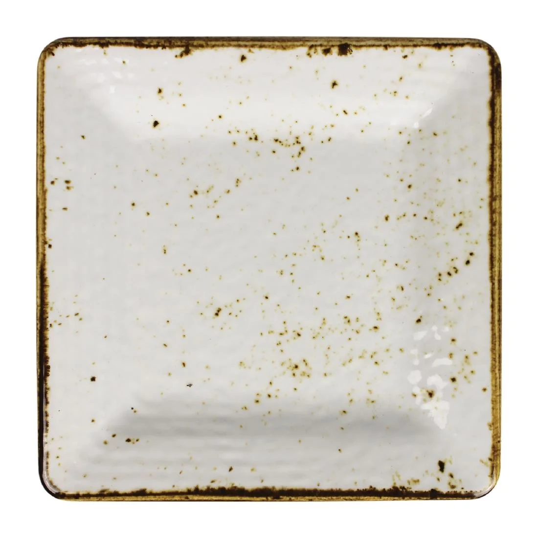 Steelite Craft Melamine Square Plates White 127mm (6 Pack) - Image 1